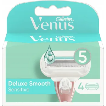 Gillette Venus Deluxe Smooth Sensitive Náhradní hlavice do holicího strojku x4