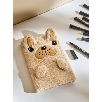 Zápisník Sinsay - Zápisník s plyšovým obalem - béžová - 603GH-08X - 603GH-08X-ONE