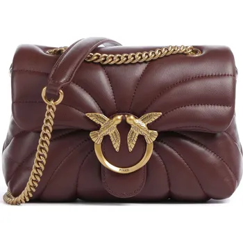 Pinko Love Puff Mini - Taška přes rameno v vínová, kůže, 50547608 | Kabelky pro ženy & muže