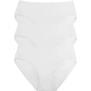 Kalhotky Blaze Plus Size bambusové kalhotky - 3 ks 8XL bílá