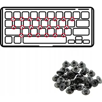 Náhradní klávesnice pro notebook Šroubky klávesnice Dell XPS 13 7390