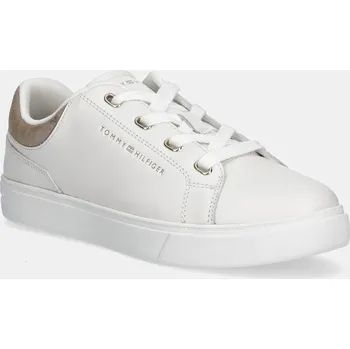 Dámská obuv Kožené tenisky Tommy Hilfiger CASUAL CUPSOLE SNEAKER FW0FW08816 bílá 00X, EUR 37