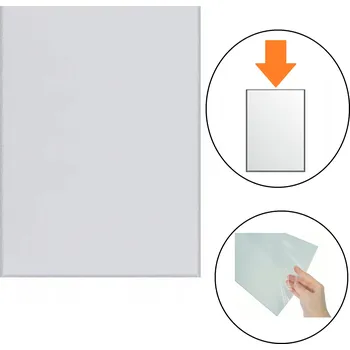 Desky s klipem A5 Biurfol tvrdé, průhledná fólie, 25 ks