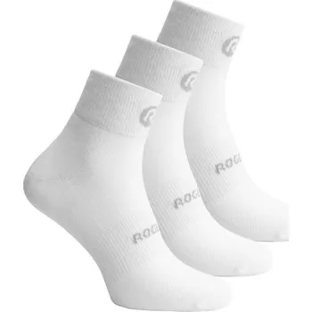 Dívčí oblečení Rogelli CORE dětské ponožky 3ks bílé 27-30 NEPLATÍ