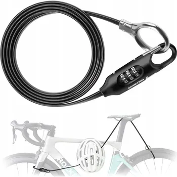 Zámek na kolo Zabezpečení kola lankem Rockbros ZÁMEK NA KOLO LANKOVÝ KÓD 32120004001