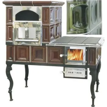 Sporák na tuhá paliva ABX Kachlový sporák velký zelená