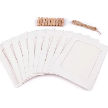 Rám na obraz Rámeček na fotky a obrázky s kolíčkem, sada 10 ks