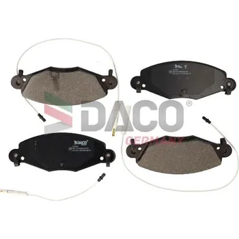 Brzdový systém Sada brzdových destiček, kotoučová brzda DACO GERMANY 321945