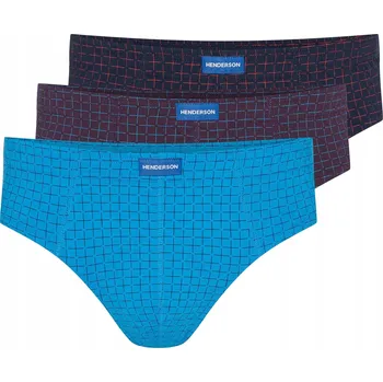 Slipy Pánské slipy Classic 3-pack Henderson | tmavě modrá, modrá XXL