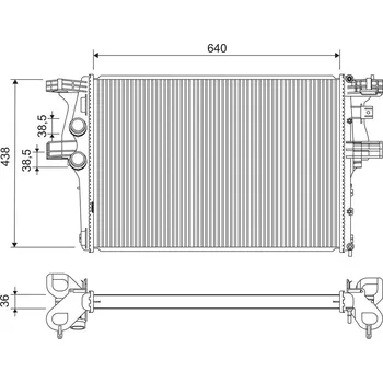 Chladič motoru Chladič, chlazení motoru VALEO 701230