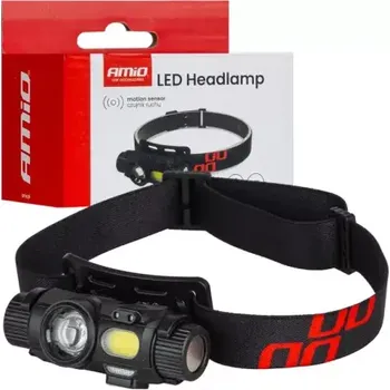 Čelovka AMIO Čelovka LED XPG+COB 1200mAh BAT