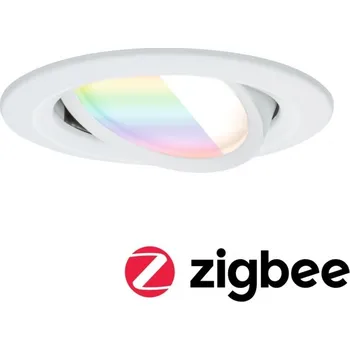 Venkovní osvětlení PAULMANN LED vestavné svítidlo Nova Coin kruhové 84mm 50° RGBW+ 6W 230V bílá mat hliník