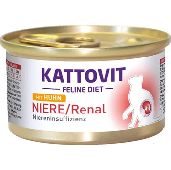 Krmivo pro kočku KATTOVIT Feline Diet Niere/Renal kuře 24 × 85 g