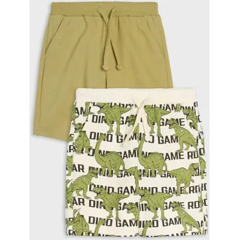 Chlapecké oblečení Sinsay - Sada 2&nbsp;kraťas - olivová - 759EY-19X - 759EY-19X-128