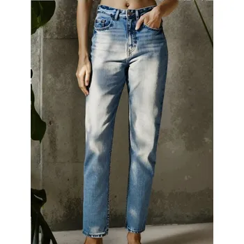 Dámské džíny Sinsay - Džíny střihu high waist mom - modrá - 943CF-50J - 943CF-50J-34