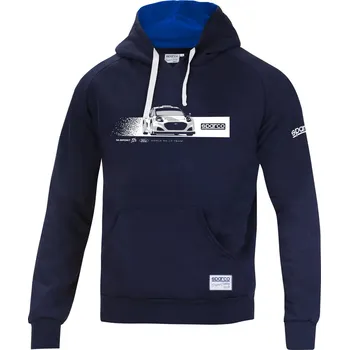 Pánské oblečení Sparco mikina M-SPORT, barva: modrá, velikost: S
