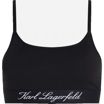Podprsenka SPODNÍ PRÁDLO KARL LAGERFELD HOTEL KARL BRALETTE BLACK