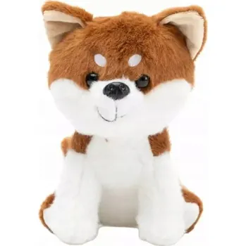 plyšák Plyšová Plyšák Malý Psík Shiba Inu Bílo-Hnědý 20 cm