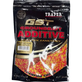 Návnadová surovina Zanętová přísada Traper GST Pieczywo Fluo Mix Crushed Jemně Mleté 400g