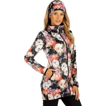 Dámská móda Jemně zateplená dlouhá mikina LITEX květinový vzor M