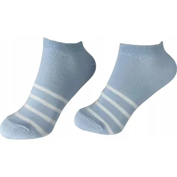 Dámské ponožky Ponožky dámské bílo-modré s medvídkem