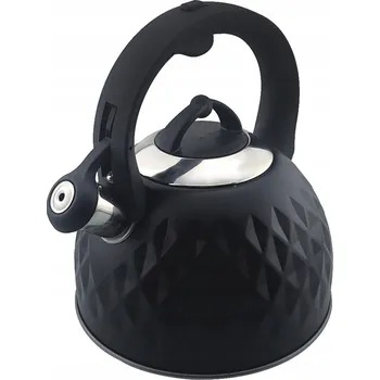 Konvice na čaj Krisberg tradiční ocelová Konvice 2,5 l černá