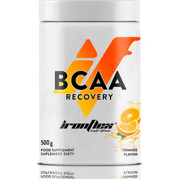 Aminokyselina IRONFLEX BCAA + GLUTAMIN 500 g AMINOKYSELINY 2:1:1 AMINO REGENERACE SVALY