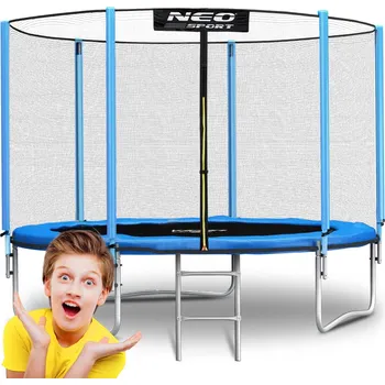Trampolína Neo-Sport Trampolína 183cm s vnější sítí a žebříkem