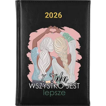 Kalendář Knižní kalendář 2026 A5 FunnyCase černý