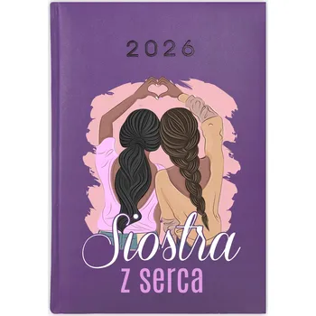 Kalendář Knižní kalendář 2026 A5 FunnyCase fialový