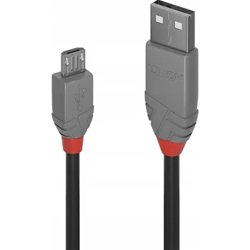 Datový kabel USB kabel - microUSB typ B Lindy 5 m