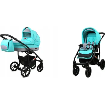 Kočárek Dětský kočárek 2v1 BabyLux LARGO – sporťák a hluboká korba, lehký, s taškou