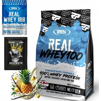 Protein Syrovátkový koncentrát proteinový koncentrát Real Pharm prášek 700 g bílá čokoláda