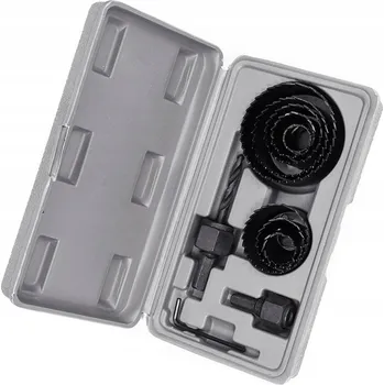 Vrták Sada děrových pil na dřevo s adaptérem 19-64 mm s vrtákem 1 1 Ks POLAX 41-002