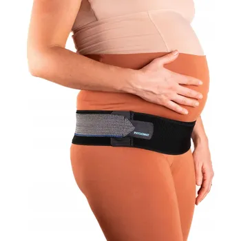 Těhotenský podpůrný pás Těhotenský podpůrný pás PHYSIOMAT komfortní, černý, s podporou břicha