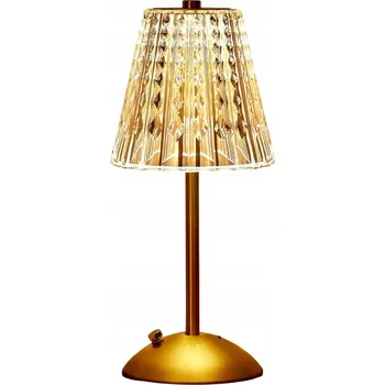Lampička Stolní LED lampička bezdrátová se 3 úrovněmi stmívání 3200mAh zlatá