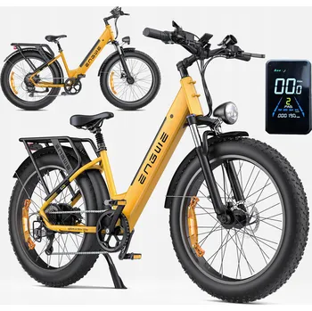 Elektrokolo Motocykl Engwe E26 ST dámský, žlutý, 250W, 48V 16Ah (750W)