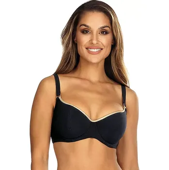 Dámské plavky Dámský horní díl plavek FEBA černý s pěnovými košíčky, černá 80/F i41_9999950112_2:černá_3:80/F_