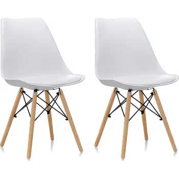 Aga 2x Jídelní židle MR2035 Bílá