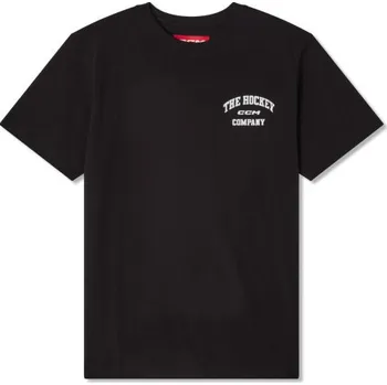 Pánské tričko CCM Triko CCM Athleisure SR, Barva BLK, Velikost L 550154