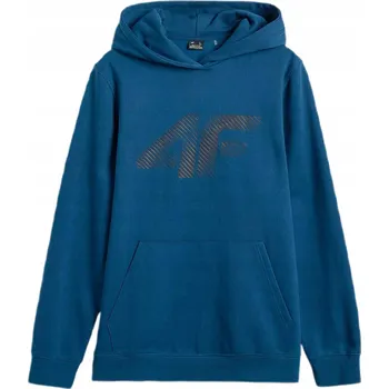 Pánská mikina PÁNSKÁ MIKINA 4F S KAPUCÍ TEPLÁ SPORTOVNÍ BAVLNA KLOKANKA SM1766 46S vel. 3XL