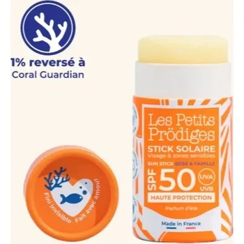 Přípravek na opalování LES PETITS PRODIGES Krém na obličej a tělo SPF 50+ 50 ml 6I43