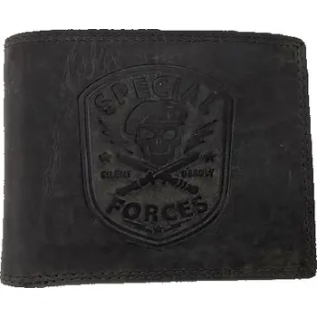 Peněženka Kožená peněženka SPECIAL FORCES BLACK