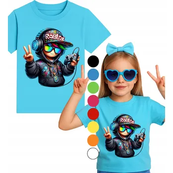 Dětské Tričko Roblox Hra Gaming T Shirt L 152cm + TETOVÁNÍ