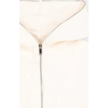 Dívčí mikina Reporter Young | Dívčí krémová BOXY mikina s kapucí na designový kovový zip - Barva KRÉMOVÁ, Velikost 140/146 261-0555G-02-250-1