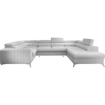 Nábytek Rohová sedací souprava pravá ve tvaru písmene U pro každodenní spaní s mechanismem rozkládání typu delfín a úložným prostorem na lůžkoviny Louis - ELTAP softis 17 347x92 cm