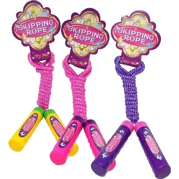 Švihadlo Barevné dětské švihadlo s plastovými rukojeťmi