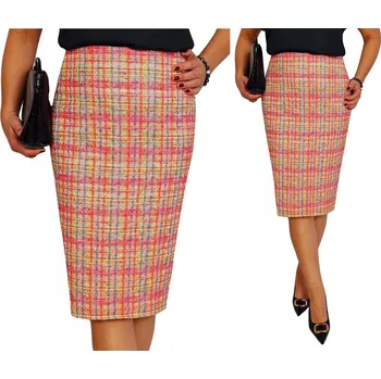 Dámská sukně K&M Krawiectwo midi stužková sukně velikost 42