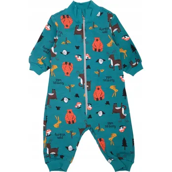 RAMPERS 80 Celopropínací overal bez ťapek, tmavě zelený