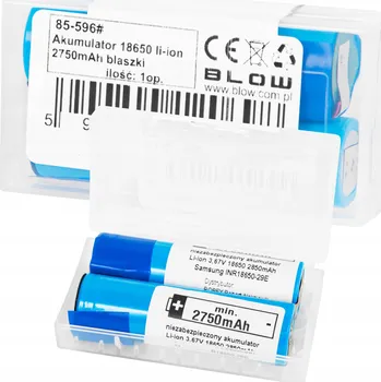 Článková baterie 2x NABÍJECÍ BATERIE LI-ION SAMSUNG 18650 2750mAh S VÝVODY